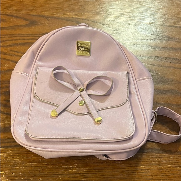 ZGWJ Handbags - Elegant Pink Bow Backpack